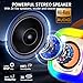 HWWR Karaoke Machine for Adults Kids: Portable PA System with 2 Wireless Microphones, Karaoke Speaker with 3.5
