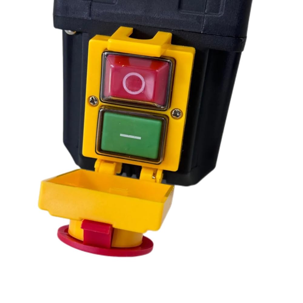 Trade-Shop Combinaison d'interrupteurs DZ08-4 400 V compatible avec Güde 1845-02001, compatible avec KEDU KOA2-YD/avec clapet d'arrêt d'urgence