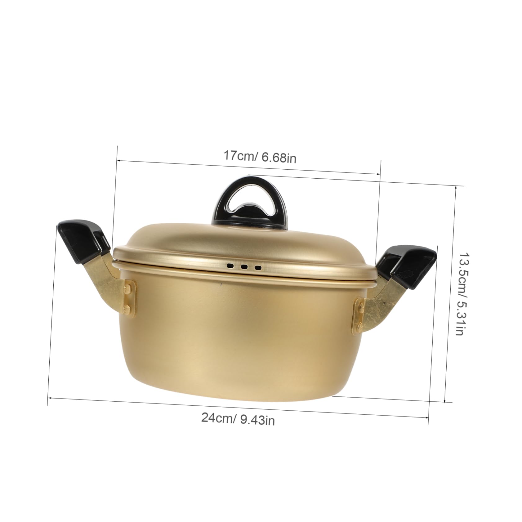 Ciieeo Korean Ramen Pot with Lid Instant Noodles Cooker Multi- Pot for Pasta Sauces and Soup Cookware for