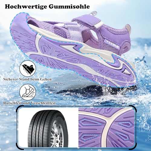 Sandales de trekking garçon violettes JMFCHI pointure 35