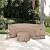 ULTCOVER Waterproof Patio Curved Sofa Sectional Cover for 3-4 Seaters Outdoor Furniture Couch 126"(Back Arc Length) x 82"(Front Arc Length)