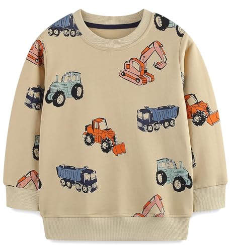 Image of Hongshilian Unisex Kids Cute Cartoon Cotton Sweater Shirt
