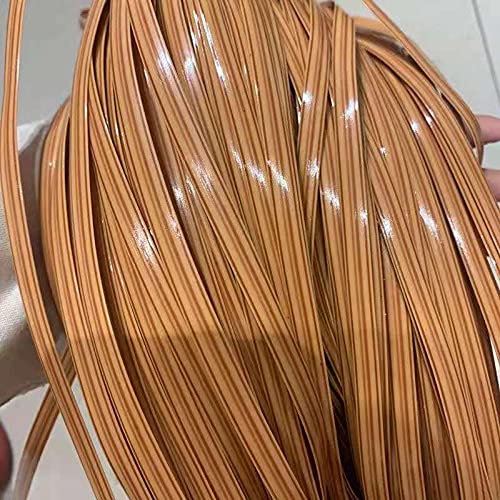 8mm*65m 500g Plastic Woven Rattan Repair Material for Outdoor Garden Patio Furniture, Durable Wicker Bench Chair Table Repair Kits (Color : E)