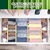 WHAMZ33 Bamboo Drawer Dividers, Adjustable Kitchen Organizer (17-22 Inch) 6 Pack For Utensils, Clothes & More - View #11