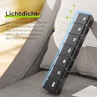 AUVON Tablettenbox 7 Tage mit Müheloses Öffnungsdesign, BPA-freier – Ansicht 6