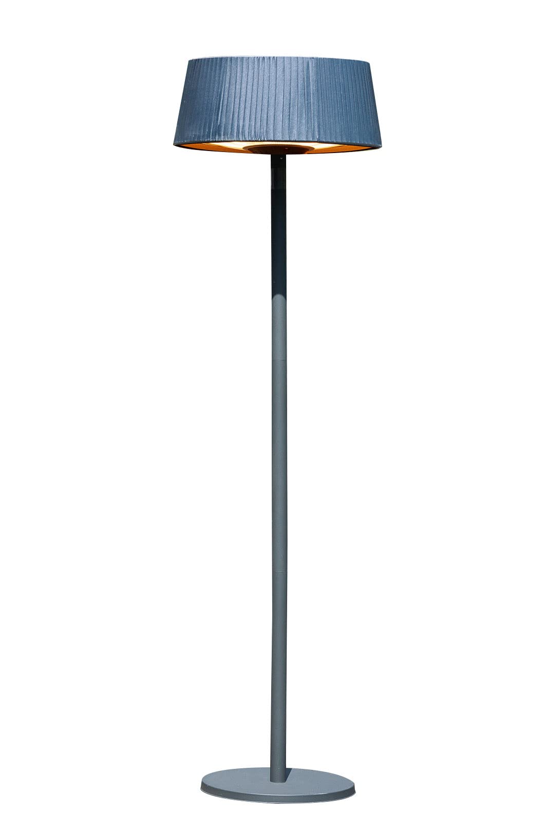 Stufa elettrica in metallo, altezza 202 x 74 cm, per terrazze, riscaldamento a fungo, da pavimento, ecologica, per esterni, terrazze, balcone