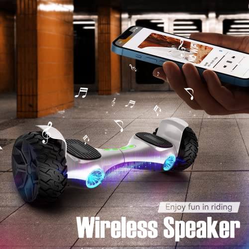 Image of LIEAGLE Hoverboard, 6.5 inch Self Balancing Scooter Hover Board with Bluetooth Wheels LED Lights for Kids Adults