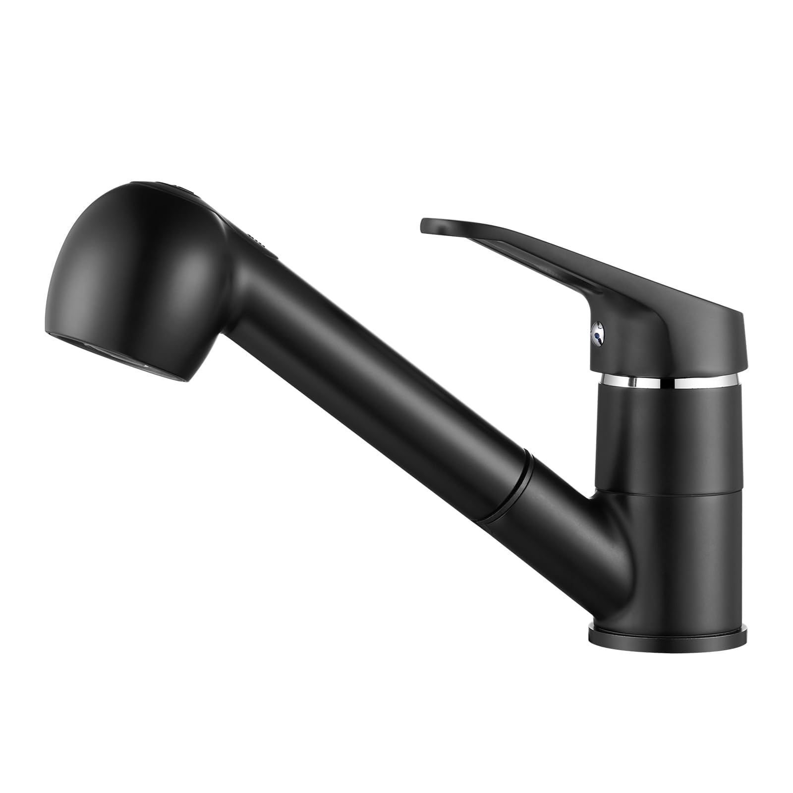 AURALUM MAX Keukenkraan Handdouche, Keukenmengkraan Met Handdouche, Keukenkraan Met Uittrekbare Handdouche Koud Warm Water Zwart