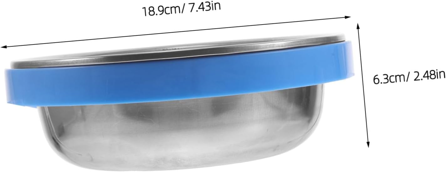Stainless Steel Dressing Bowl for Salon Cart, 7.4 Inch Spa Use