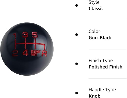 Miniatura 7 de DEWHEL Pomo de cambio rápido de aluminio negrorojo de 6 velocidades M10X1.5 M12X1.25 M10X1.25 M8X1.25 M8X1.25