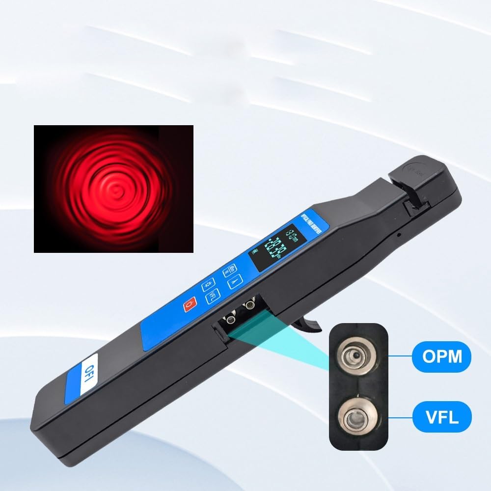 Misuratore di luce per fibra ottica, Identificatore di fibra in tensione OFI Misuratore potenza ottica VFL da 10 MW integrato, rilevatore in(YYS-OFI-501-70)