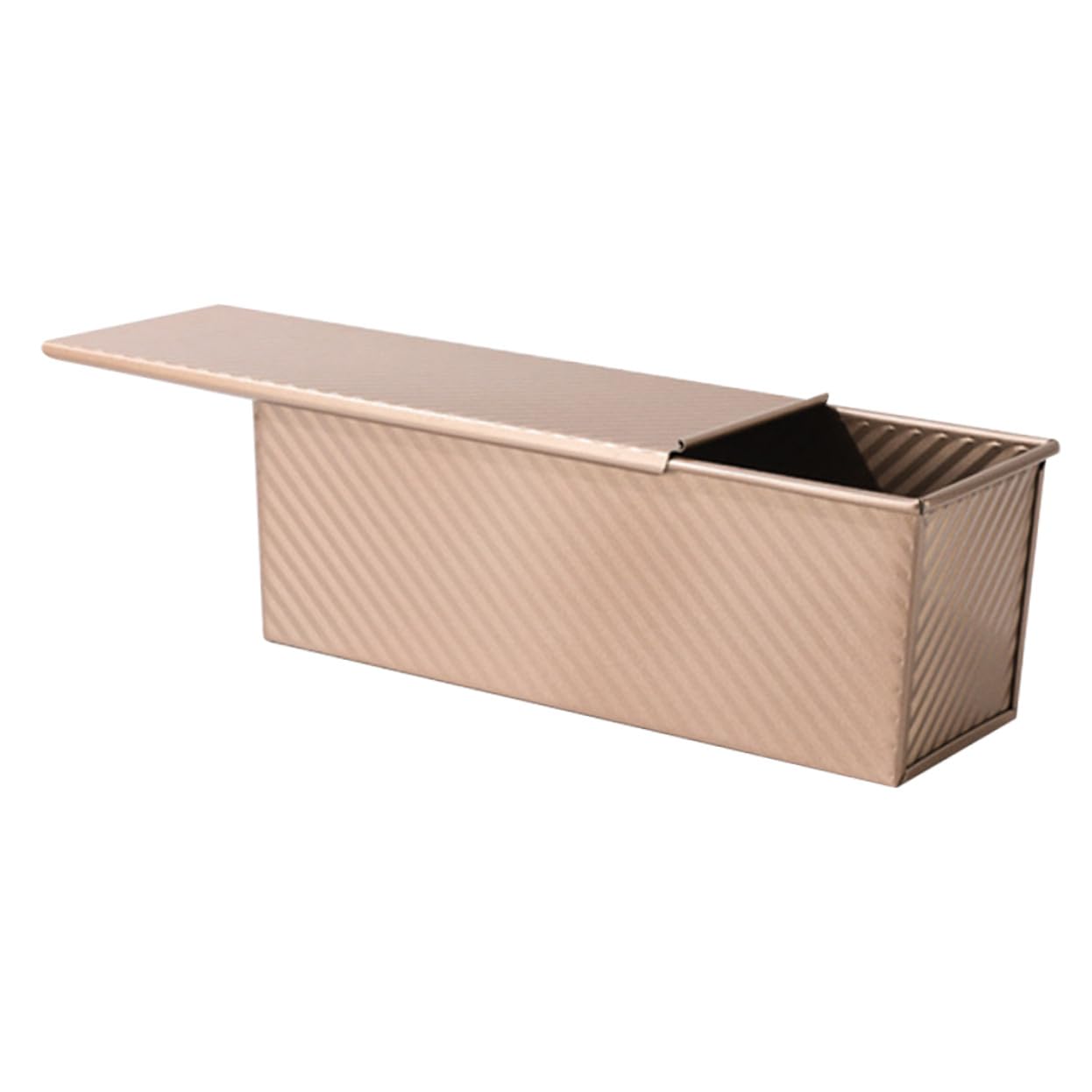 COLLBATH Caja de Tostadas de Acero al Carbono con Tapa para Pan Molde para Hornear Casa para Panadería