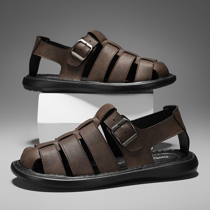 Men's Outdoor Hiking Sandals Closed Toe Water Sandals Casual Lightweight Summer Beach4