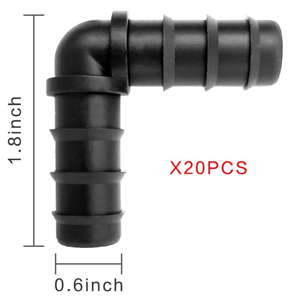 12pcs 16mm Drip Irrigation Tape End Caps Garden Soft Water Pipe Tube Lock Ring Plug Fittings NNW Brand Durable PP Material Joint