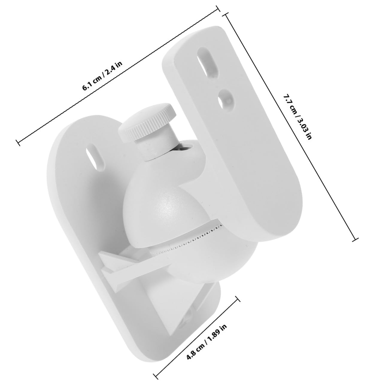Support Mural pour Enceintes Surround en Lot de 4, Bras Long Suspendre Murale, Adapté aux Systèmes Audio Home Cinéma