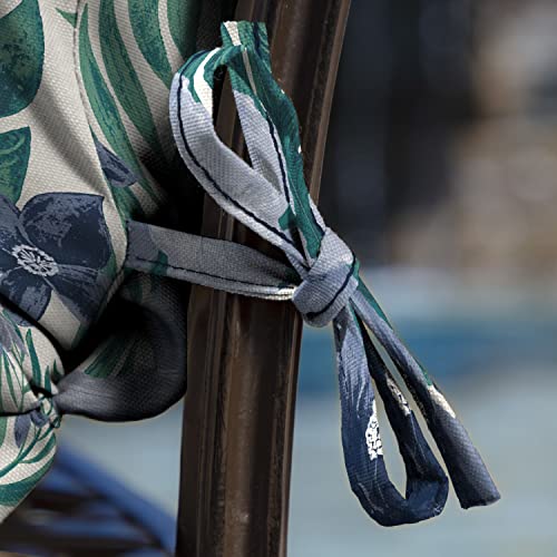 Image of Arden Patio Dining Outdoor Chair Cushions, 20x44, Rain-Proof Seat Pad, Fade-Resistant Outdoor Cushion Salome Tropical