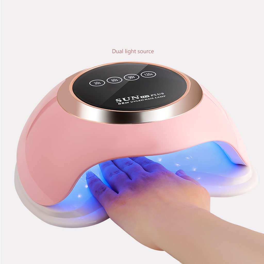 SYALEO Lampada Unghie Asciugatrice Macchina for fototerapia for Unghie 88W Nail Curing Gel Strumenti for Nail Art PORTATO Lampada for Unghie Professionale con Perline Lampada da 30pcs in Casa