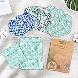 【Protección del medio ambiente】 -La toalla se puede lavar con agua y reutilizar, durante un largo período de 2-3 años. El uso de compresas sanitarias lavables puede reducir significativamente la descarga. Es más saludable, más cómodo, económico y ecológico que las toallas sanitarias desechables.