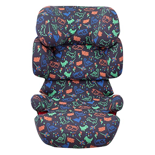 JYOKO Kids Funda de Algodón para Silla de Coche de Niños Compatible con Cybex Solution Fix, 2 Fix (Happy Dino)