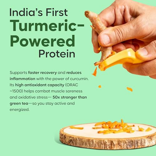 Image of Foodstrong Whey Protein Powder (Concentrate + Isolate), 100% Hormone Free Grass-Fed Whey, 26G Protein & 6.6G BCAA, Mango, With Turmeric & Digestive Enzymes, 6 Sachets, 210G
