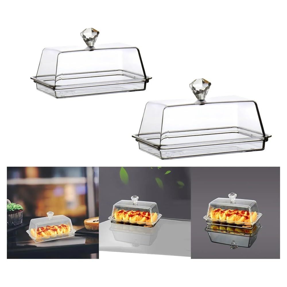 Beurrier Transparent Butter Dish with Lid Kitchen Accessories Cheese Box Storage Tray Boîte à Beurre