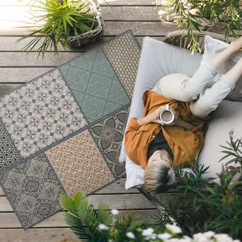 Tapis d'extérieur imperméable idéal pour la décoration de balcon et porche