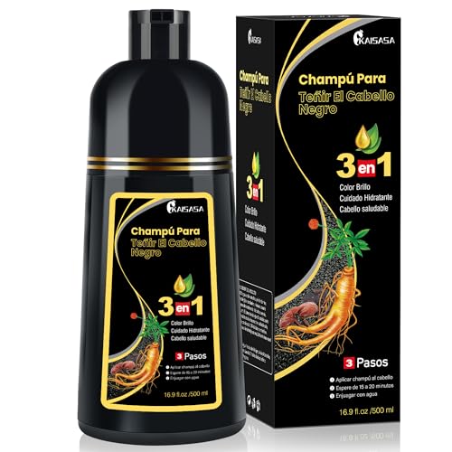 KAISASA Shampoo de tintura de cabelo 3 em 1 shampoo,