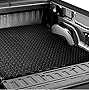 HS Power Floor Mat Compatible with Dodge Dakota 87-11 | Black Rubber Diamond Plate Truck Bed Trunk Carpet 6.5 ft Bed