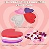 ArtCreativity 126+ Pcs Valentine's Day Heart Doilies Card Crafts for Kids - Valentine Day Crafts for Classroom Parties - Valentines Craft Supplies Kits with Heart Doilies and Glitter Foam Stickers #1