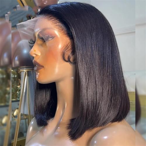 Perruque Bob Yaki Lisse 13x6 haut de gamme en nuance 250 lumineuse 12 pouces