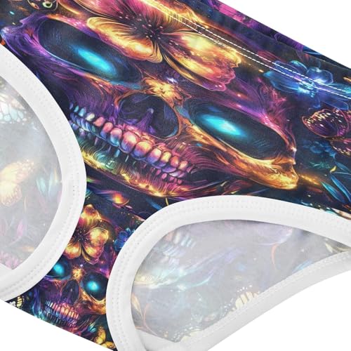 Gothic Skull Neon Butterfly Flower Toddler Girls's Underwear 2T 202b90194