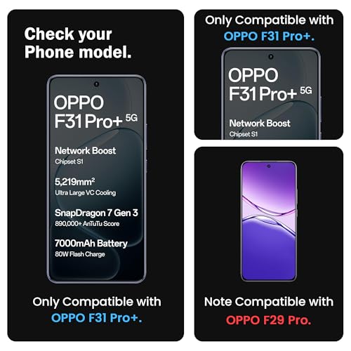 Image of FIRST MART Tempered Glass for Oppo F31 Pro Plus, 9H 0.3 mm Full-Glue Screen Protector with Cable Protector, 3D Edge-to-Edge, HD Clear, Case-Friendly, Black, Pack of 1