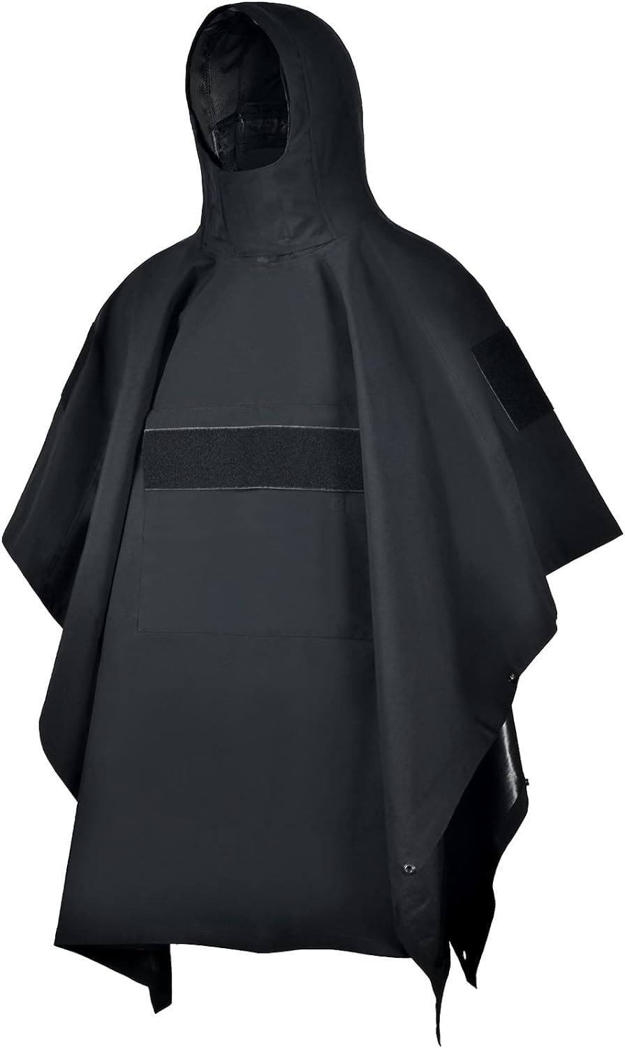 Military Tactical Poncho,Multipurpose Waterproof Military Tent Poncho for Camping Hiking Outdoor Hunting