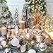 Sea Team 73-Pack Assorted Shatterproof Christmas Ball Ornaments Set Seasonal Decorative Hanging Ornament Set with Reusable Hand-held Gift Package for Holiday Xmas Tree Decorations, Rose Gold