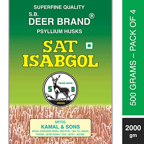 Image of Sat Isabgol Psyllium Husk HIRAN Brand 500GM (Pack of 1)