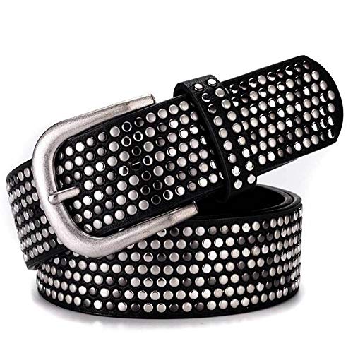 Ceinture de rivets décoratifs en cuir punk pour jeans homme et jupe femme de mode