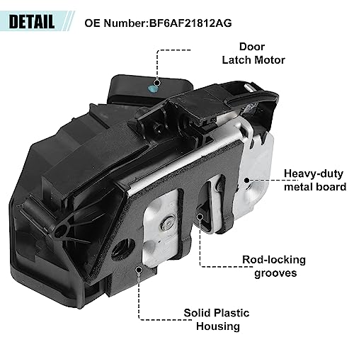 Image of ACROPIX Front Right Side Door Latch Actuator Fit for Ford Focus Escape Fiesta Edge Fusion - Pack of 1 Black