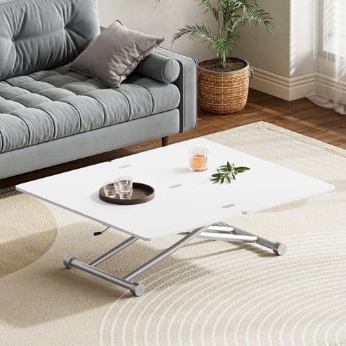 Bureau transformable blanc idéal pour le télétravail en salon - 5