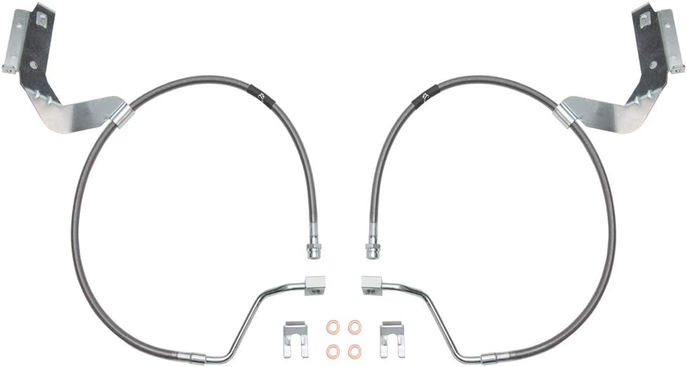 ICON, Front, 2.5" Extended Stainless Brake Line Kit, Compatible with 2005-07 FORRD F250/F350 SD, 61111