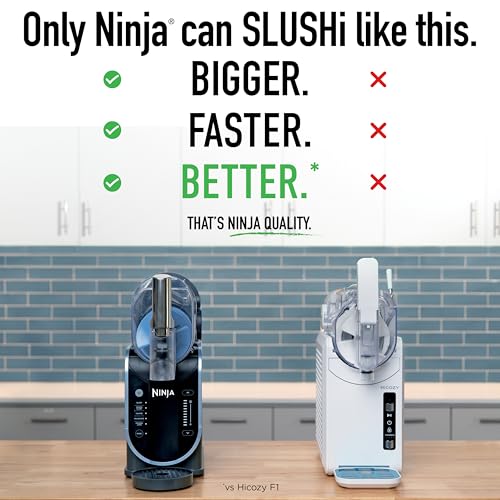 Image of Ninja Slushi Frozen Drink and Slushie Machine, Rapid Chill Technology, 88 Oz Easy Fill Vessel, Dishwasher Safe Parts, Black, 1 Count | Rapidchill Technology, No Ice Needed, 88-Oz Easy-Fill Vessel with Anti-Drip Spout, 5 Preset Programs, Spiked Slush, Frappe