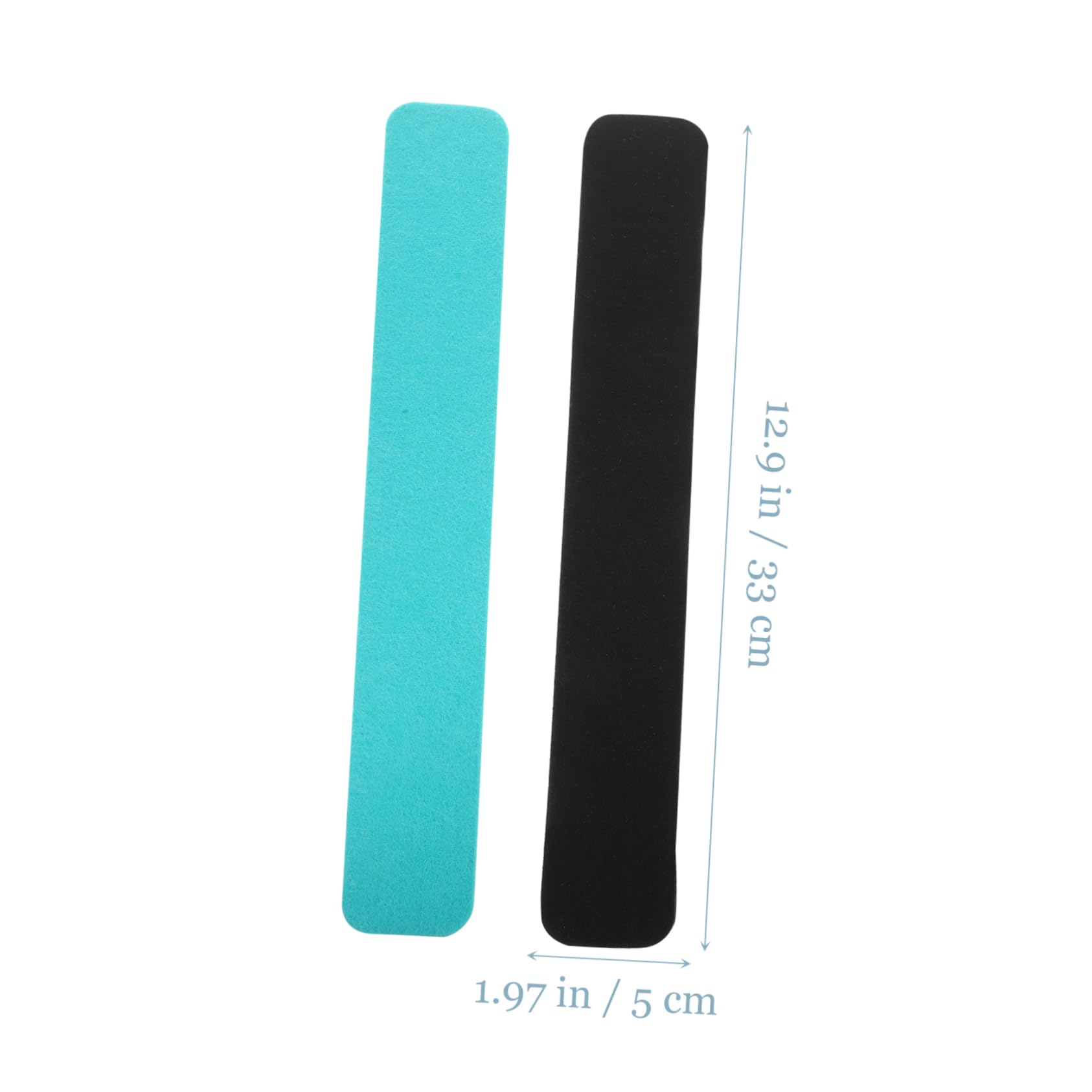 Lurrose 4pcs Felt Bulletin Boards Self Adhesive Notice Strips for Office Home Decor Wall Decoration for Messages Reminders