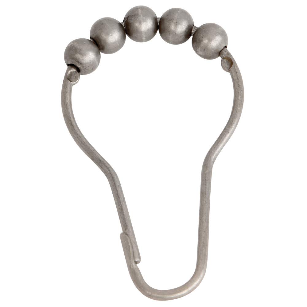 Kingston Brass Satin Nickel Srcr128 Roller Ball Shower Curtain Rings,