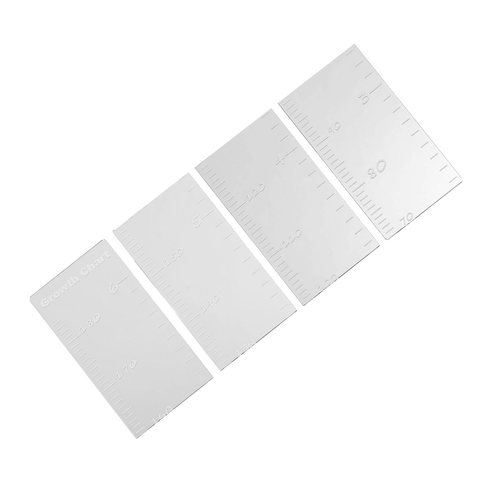 BYERZ Spiegel für Höhenlineal, Wandaufkleber aus Acryl, bruchsicher, Spiegel für Wachstumsdiagramm für Kinder, einfache Installation für Kinderzimmer