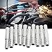 50 Pcs Air Conditioning Hose Barb Fitting, Aluminum Pipe Connector, Universal Fit for Car Truck Engineering Modification, sturdy AC Joint (12.5mm to 14mm Sleeve)
