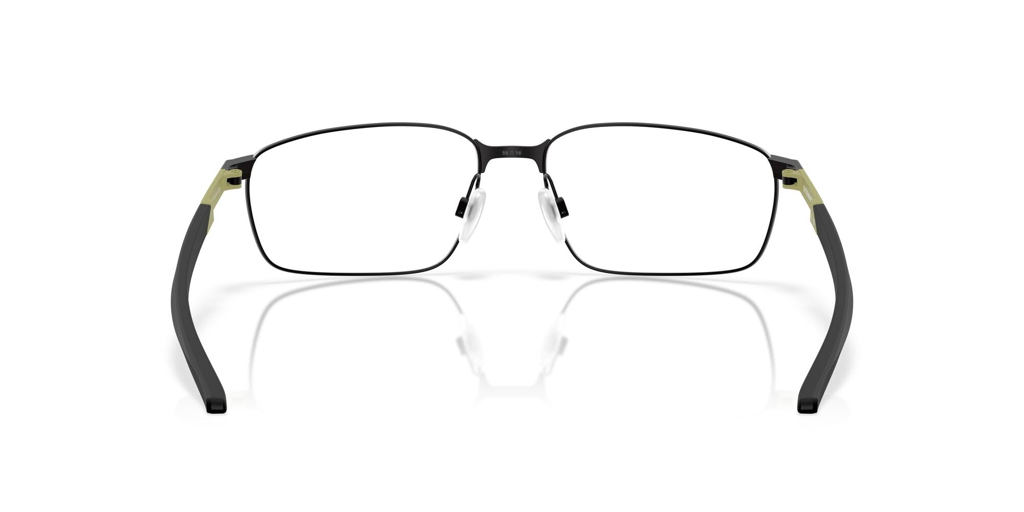 Oakley OX3249 - Rechteckiger Brillenrahmen für Herren, satiniertes Schwarz, Demo-Objektiv, 58 mm, Satinschwarz / Demoobjektiv, 58 mm