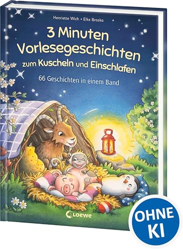 3-Minuten-Vorlesegeschichten zum Kuscheln und Einschlafen: Vorlesebuch mit 66 Freundschafts-Geschichten in einem Band - Für Kinder ab 4 Jahren