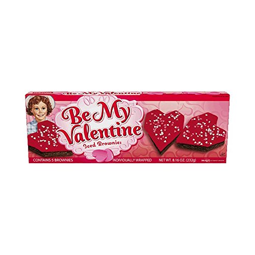 Little Debbie Be My Valentine Iced Brownies 8. 16 oz, 5 Ct