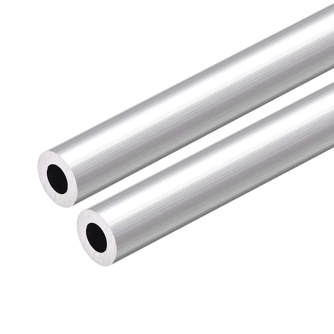 uxcell 6063 Aluminum Round Tube, 300mm Length 15mm OD 8mm Inner Dia Seamless Aluminum Straight Tubing 2 Pcs