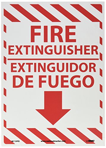 NMC M739PB Bilingual Fire Sign, Legend 