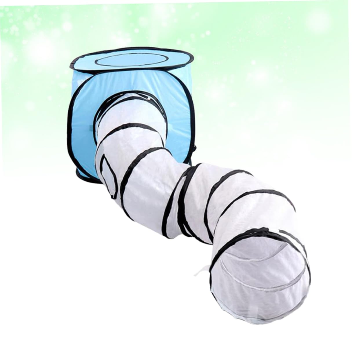 INOOMP Tunnel De Interactif pour Tunnel Pliable s Jouet pour Chaton Design Compact Bleu